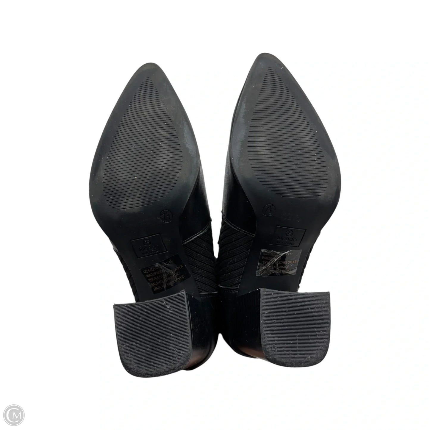 Boots Ankle Heels By Blondo In Black, Size: 7.5