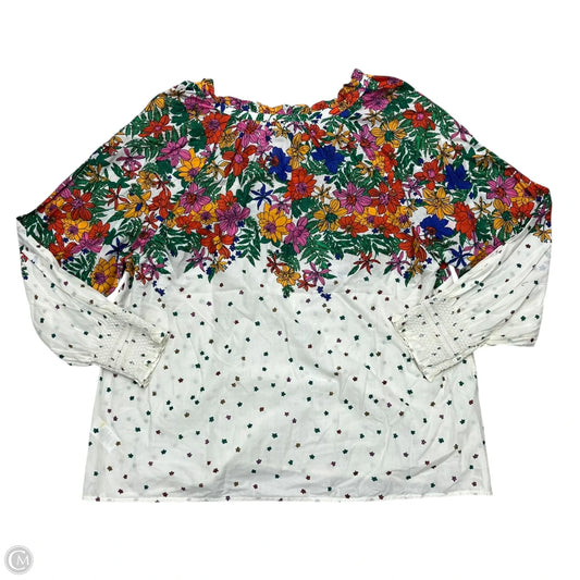 Top Long Sleeve By Talbots In Multi-colored, Size: 1x