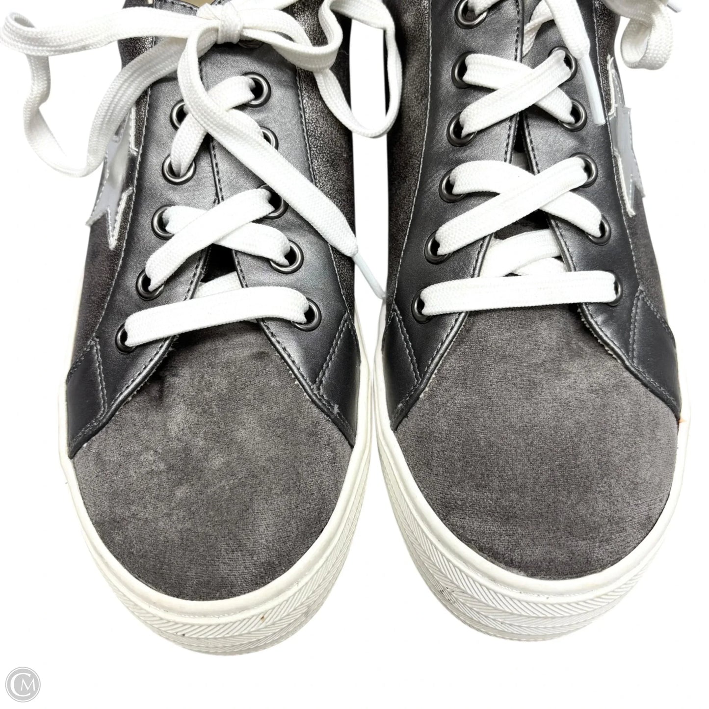 Shoes Sneakers By Corkys In Silver, Size: 8
