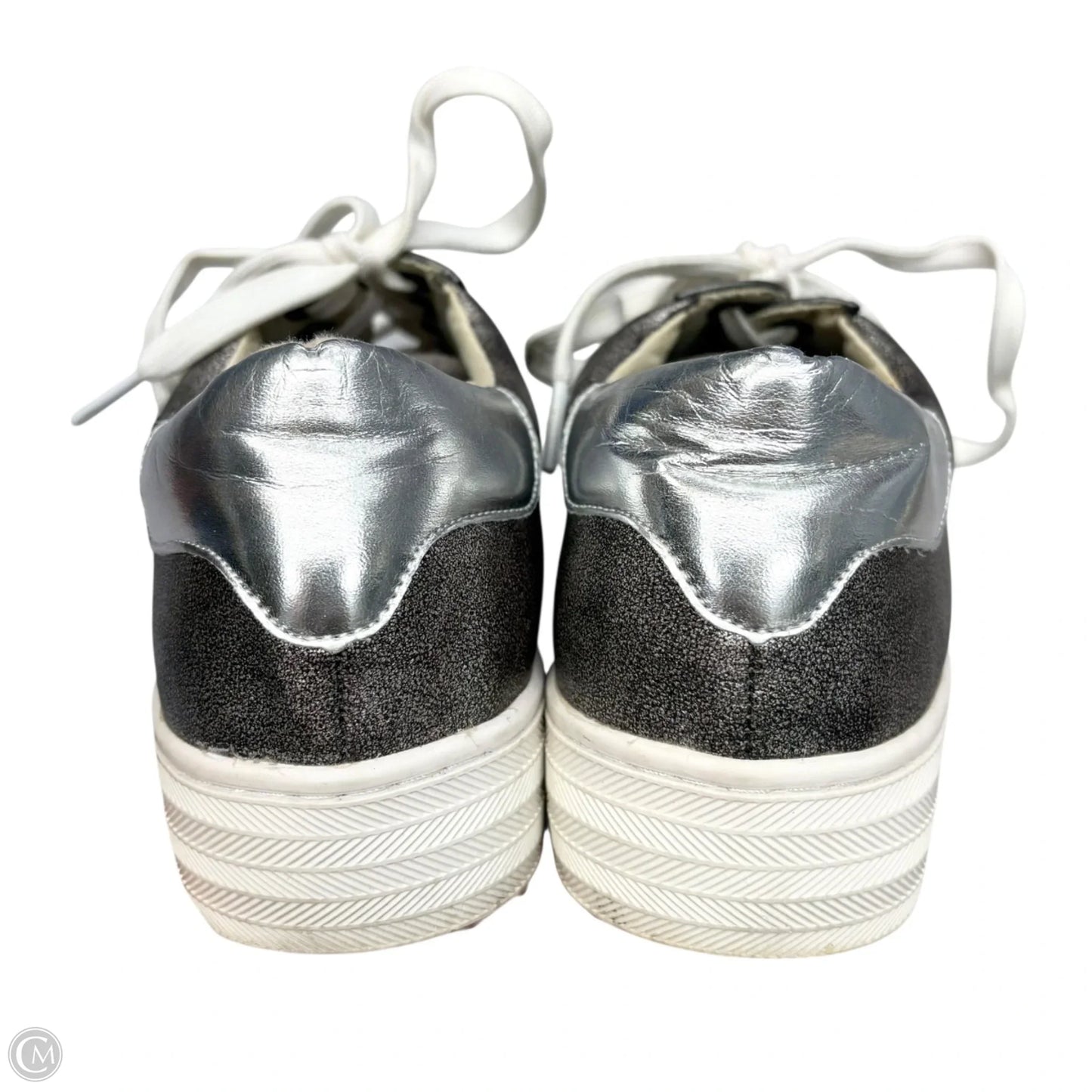 Shoes Sneakers By Corkys In Silver, Size: 8