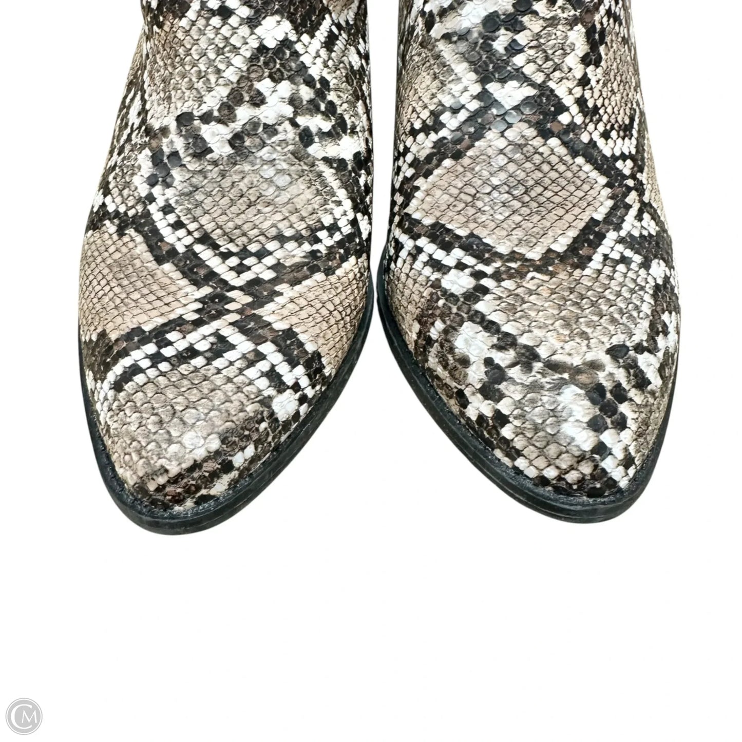 Boots Ankle Heels By Skechers In Snakeskin Print, Size: 7.5