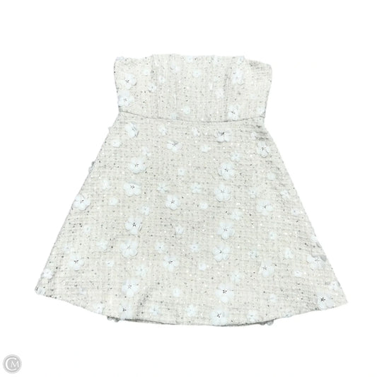 Dress Party Short By Anthropologie In Ivory, Size: Xl