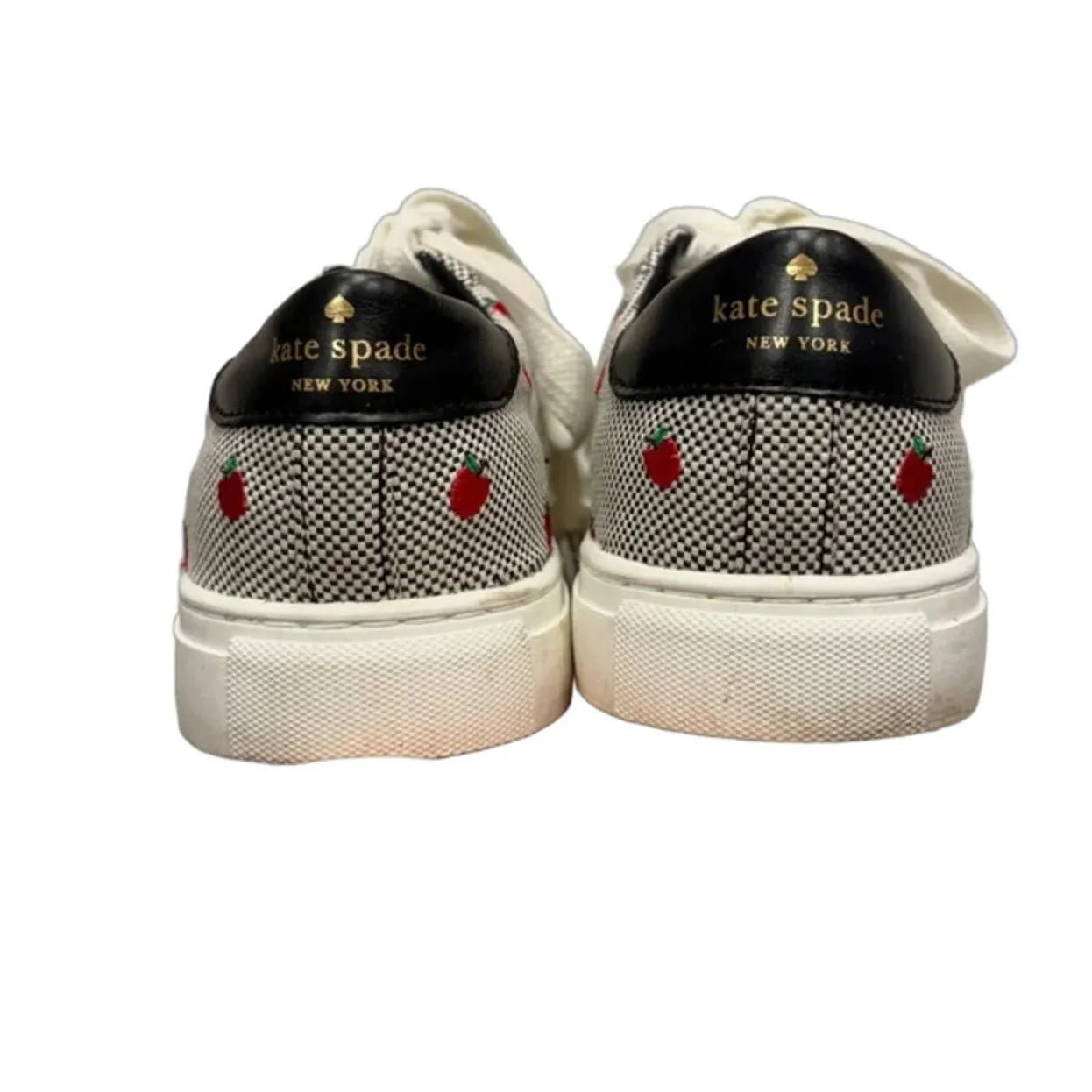 Shoes Designer By Kate Spade In Black & Red, Size: 7.5