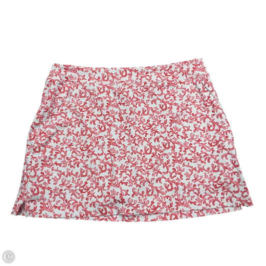 Athletic Skort By Tommy Bahama In Pink & White, Size: L