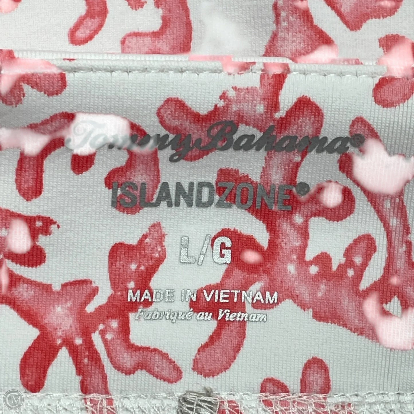 Athletic Skort By Tommy Bahama In Pink & White, Size: L