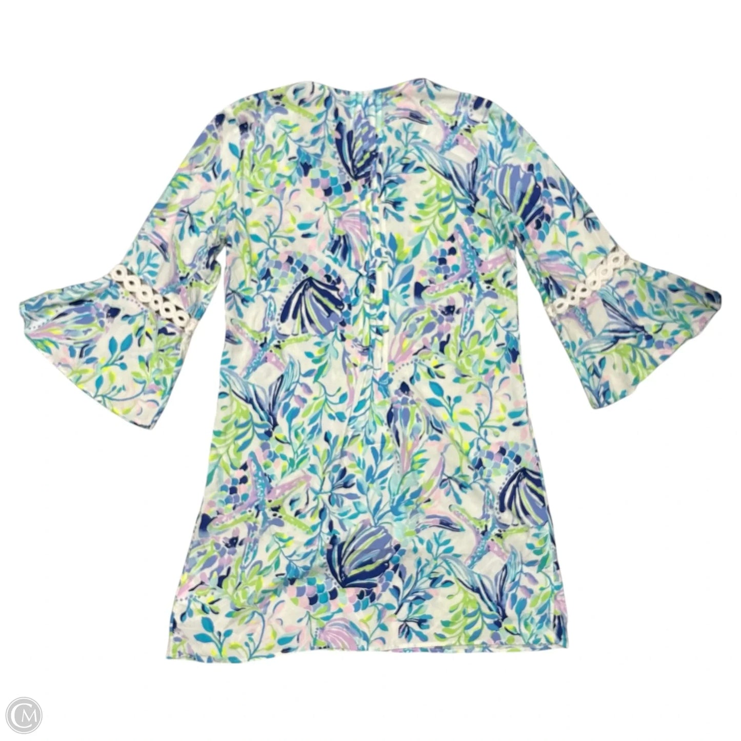 Dress Designer By Lilly Pulitzer In Blue & White, Size: S