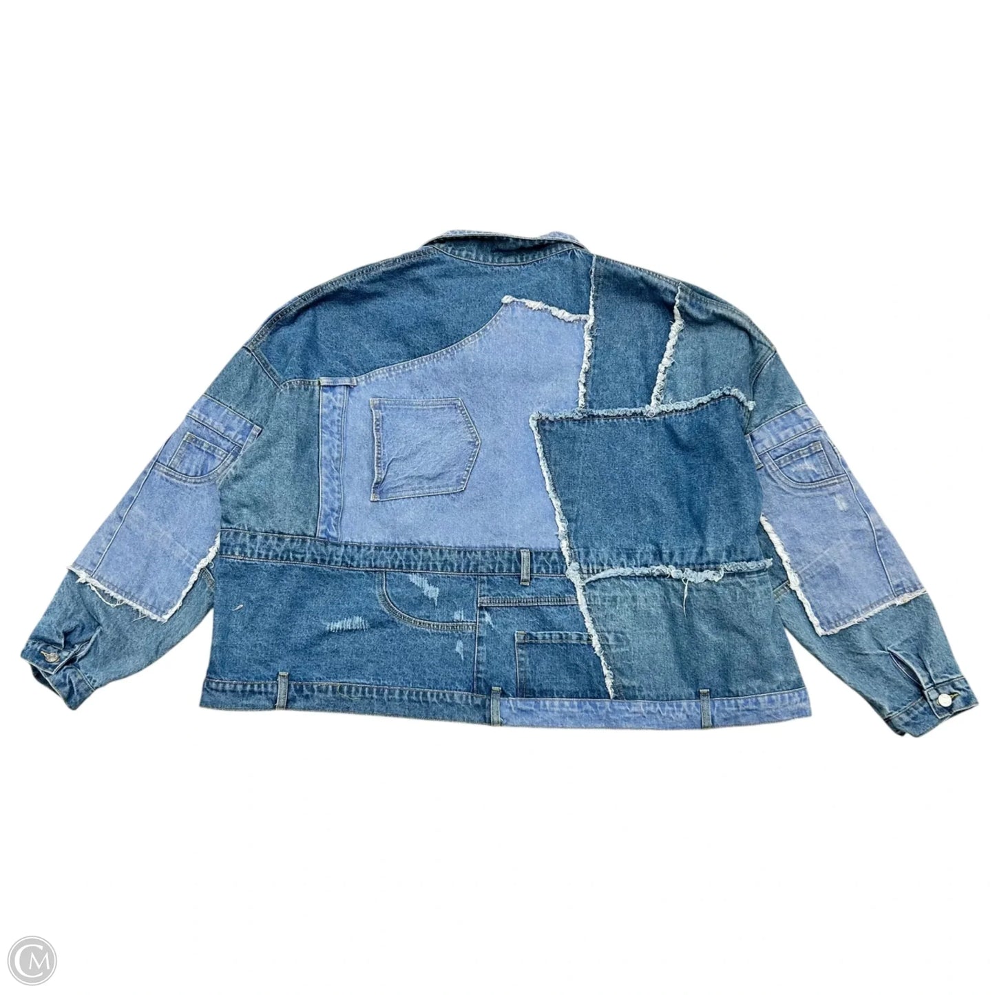 Jacket Denim By Akira In Blue Denim, Size: 1x