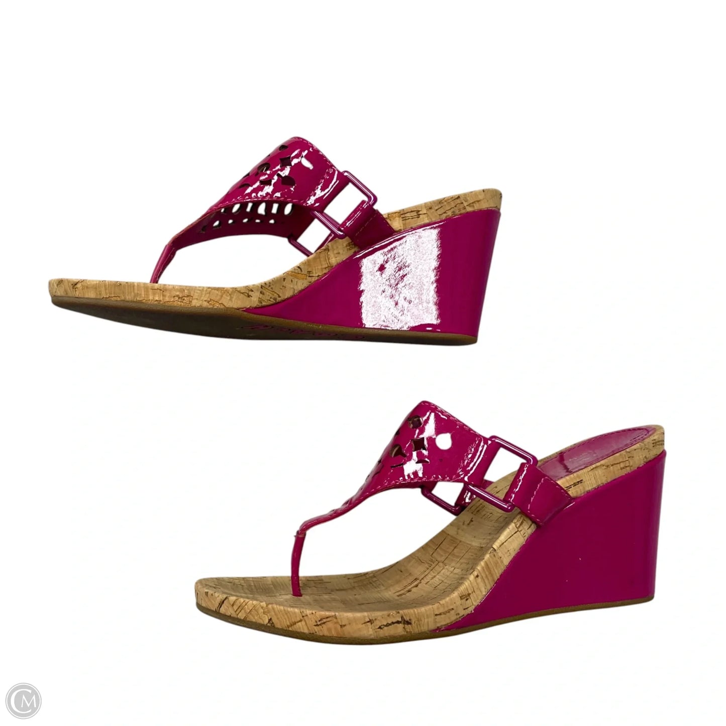 Sandals Designer By Coach In Purple, Size: 6.5