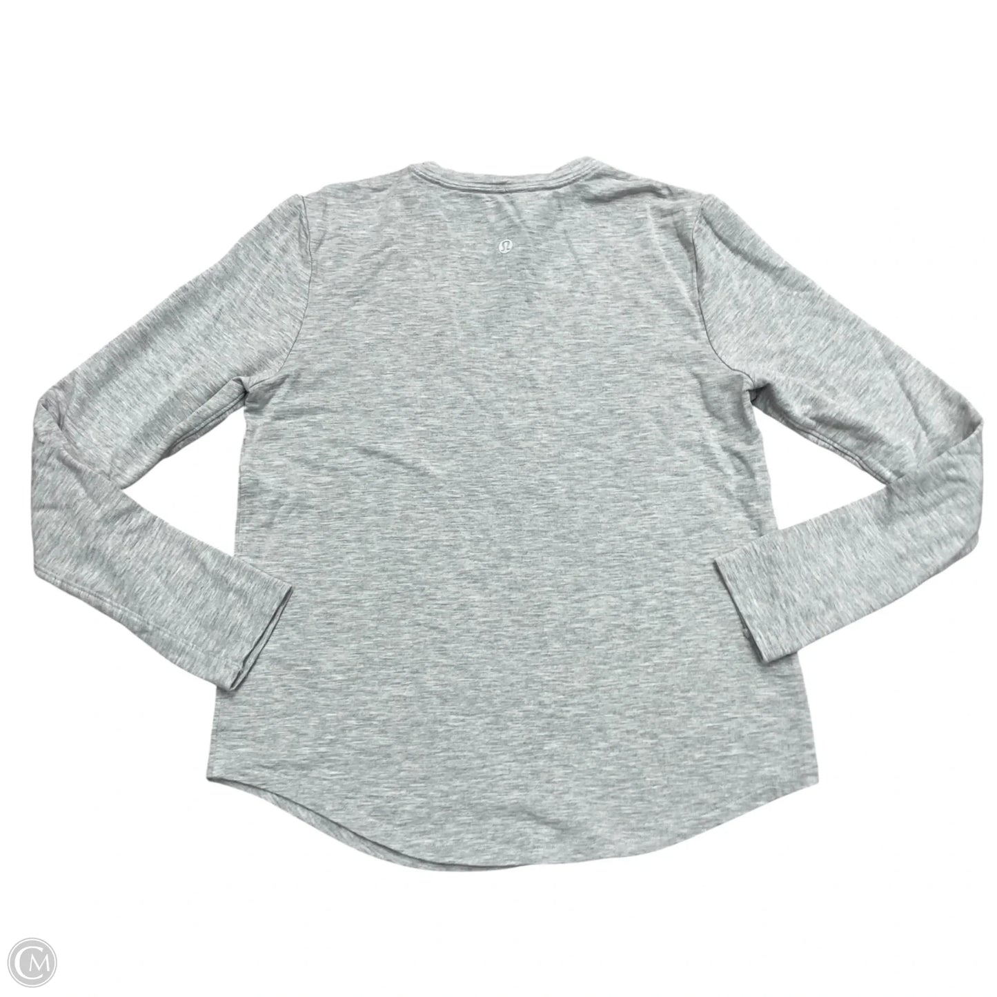 Athletic Top Long Sleeve Crewneck By Lululemon In Grey, Size: S