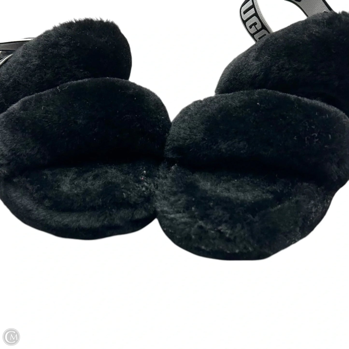 Slippers Designer By Ugg In Black, Size: 8