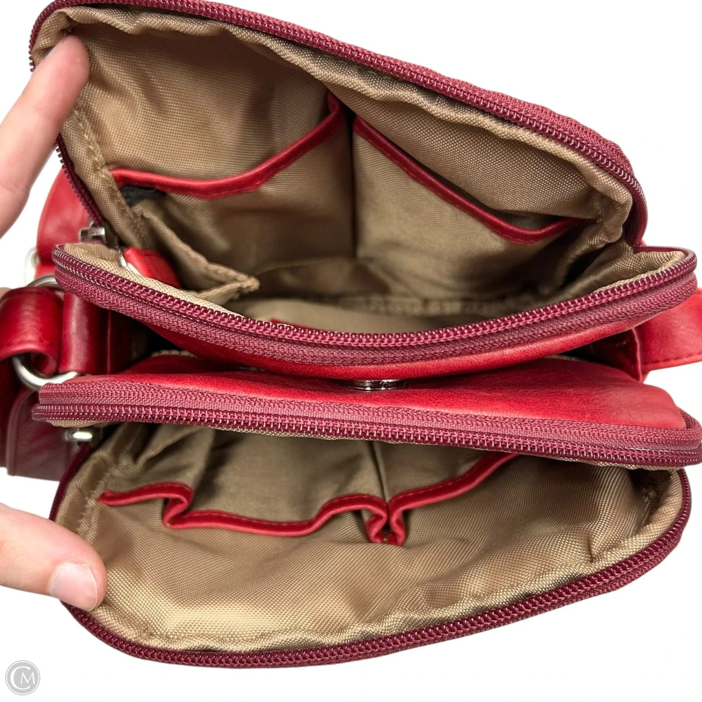 Crossbody Leather By Osgoode Marley, Size: Medium