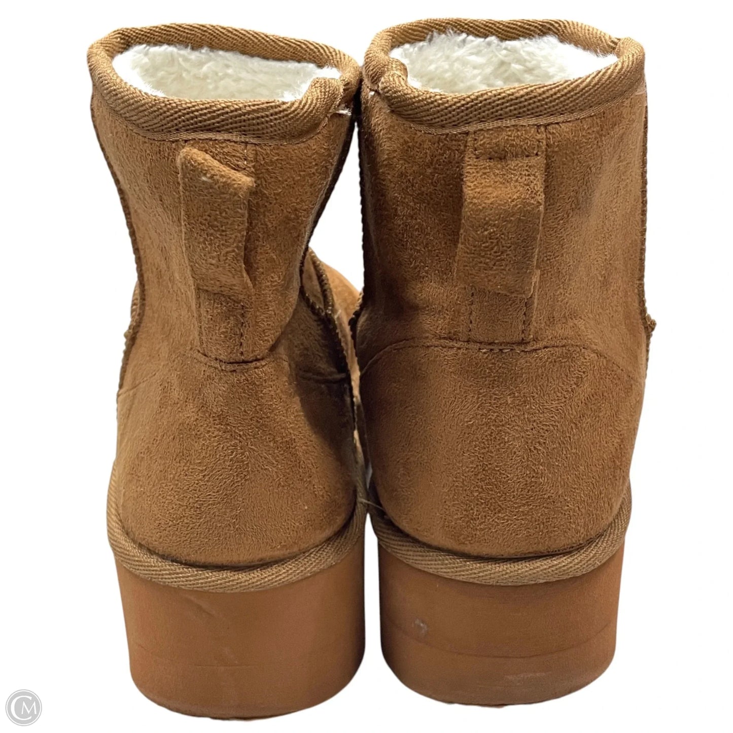 Boots Ankle Flats By Shoedazzle In Brown, Size: 8