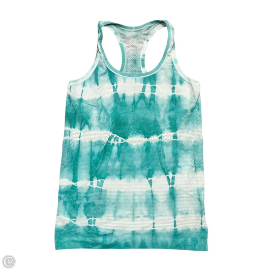 Athletic Tank Top By Lululemon In Blue & White, Size: S
