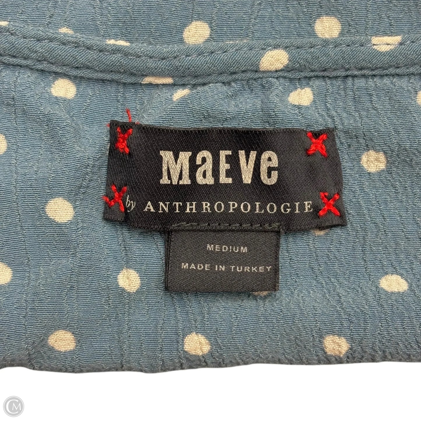Dress Casual Short By Maeve In Polkadot Pattern, Size: M