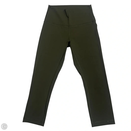 Athletic Leggings Capris By Lululemon In Green, Size: S