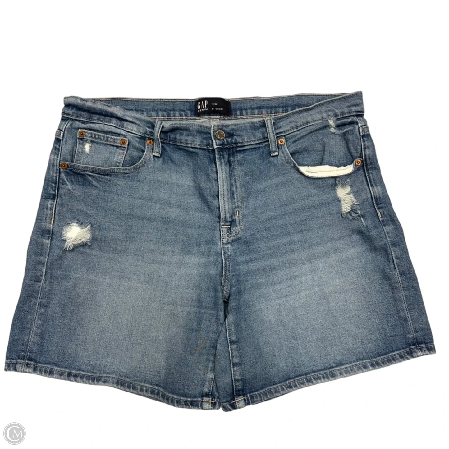 Shorts By Gap In Blue Denim, Size: 14