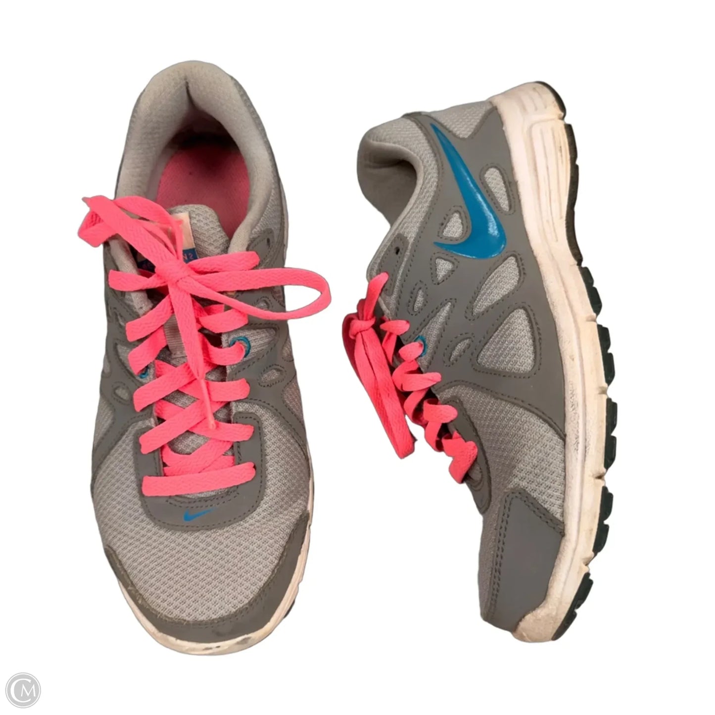 Shoes Sneakers By Nike In Grey & Pink, Size: 8.5
