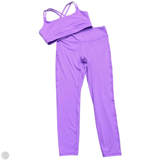 Athletic Pants 2pc By Yitty In Purple, Size: Xxl
