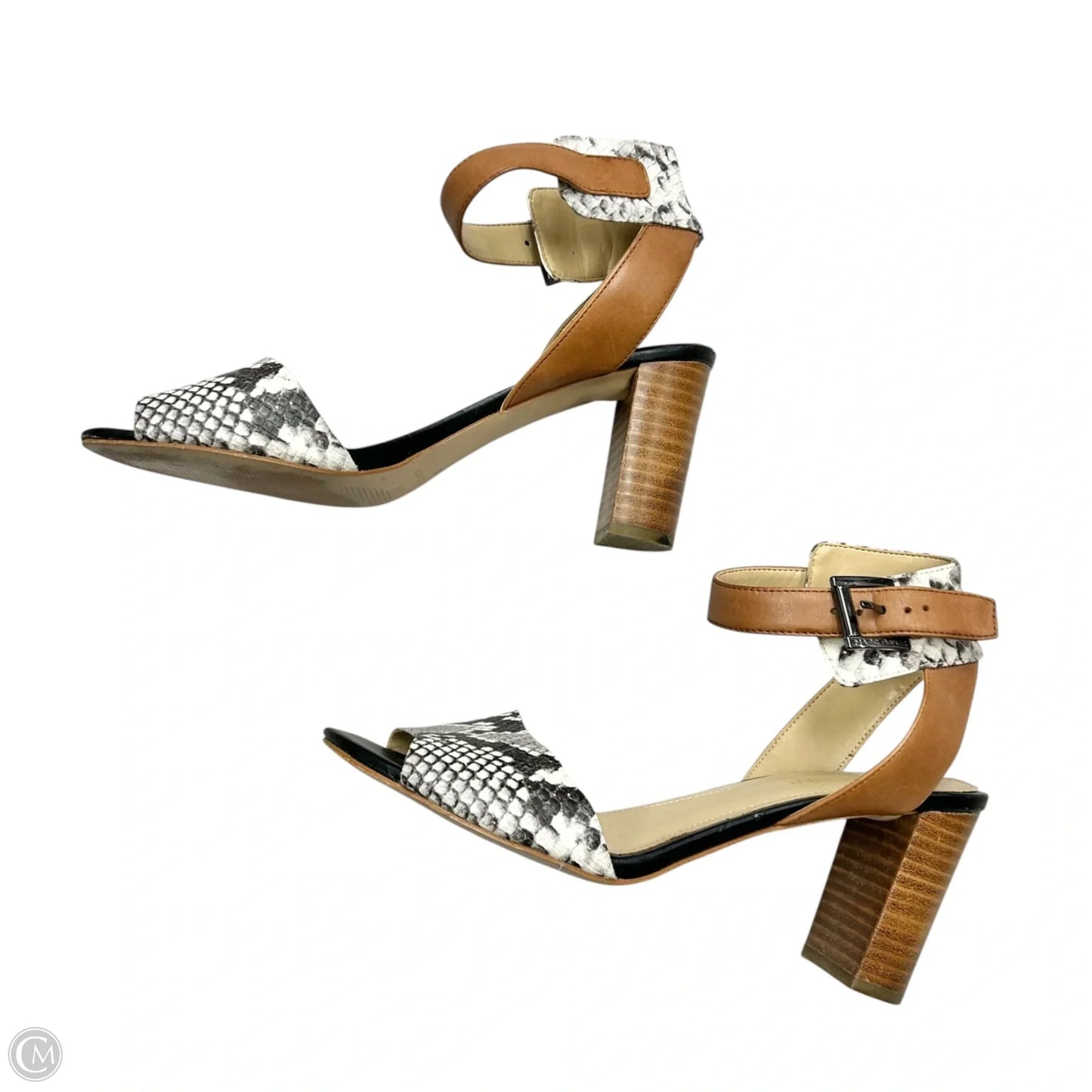 Shoes Heels Block By Marc Fisher In Snakeskin Print, Size: 9