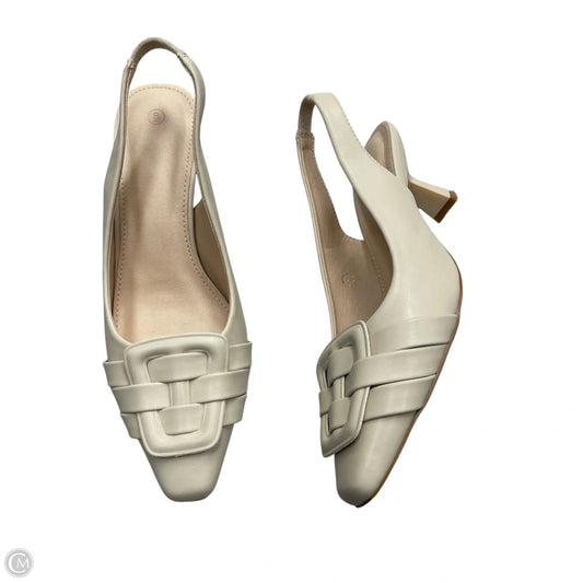 Shoes Heels Kitten By Zby In Beige, Size: 6