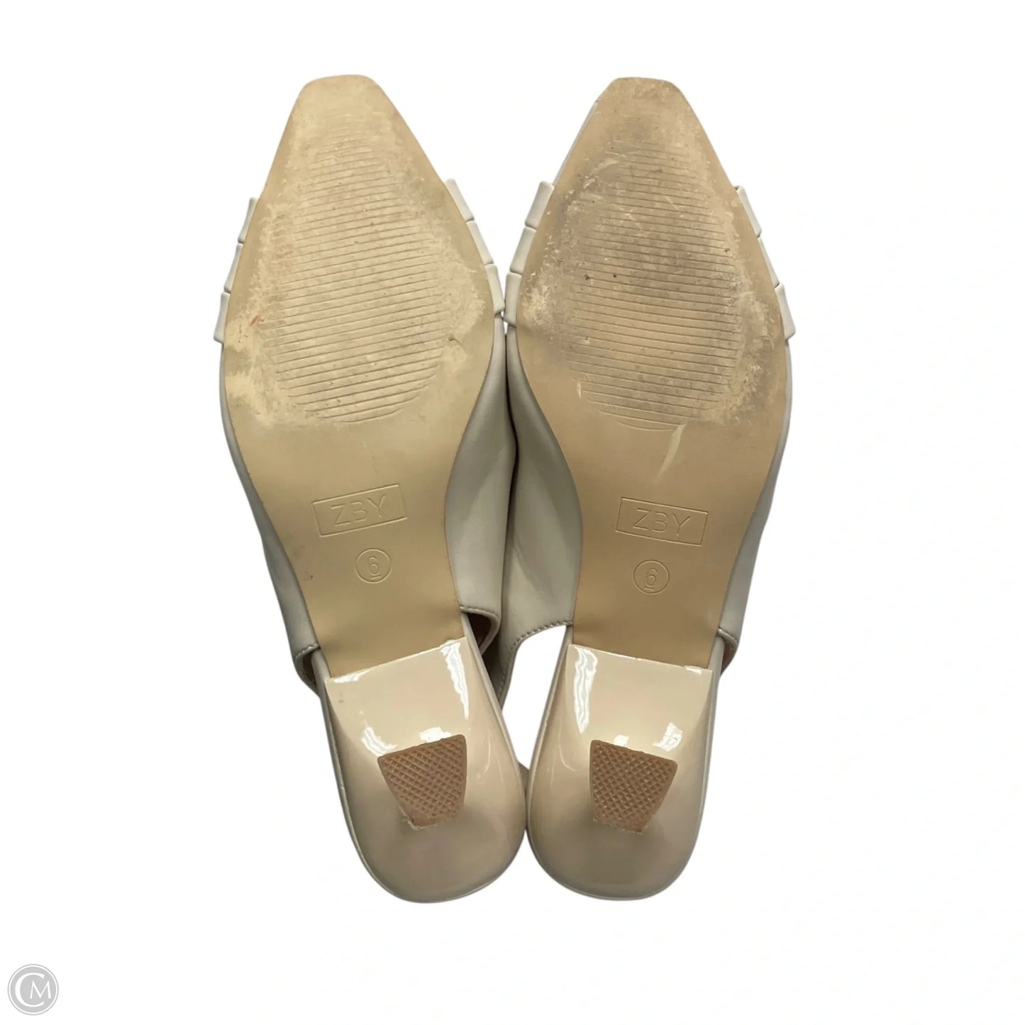 Shoes Heels Kitten By Zby In Beige, Size: 6