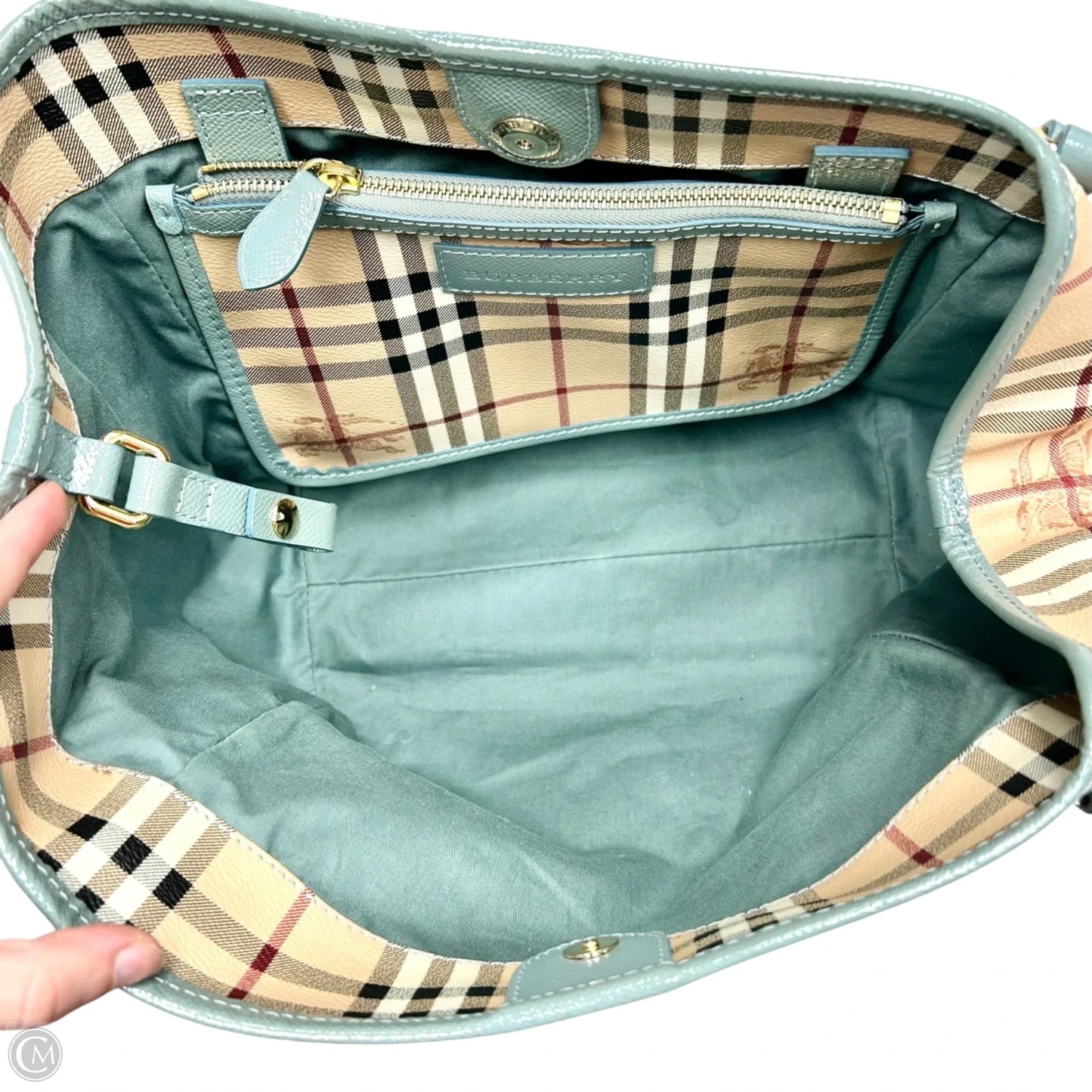 Handbag Luxury Designer By Burberry, Size: Medium