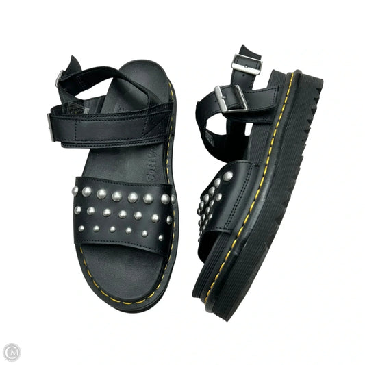 Sandals Flats By Dr Martens In Black, Size: 9