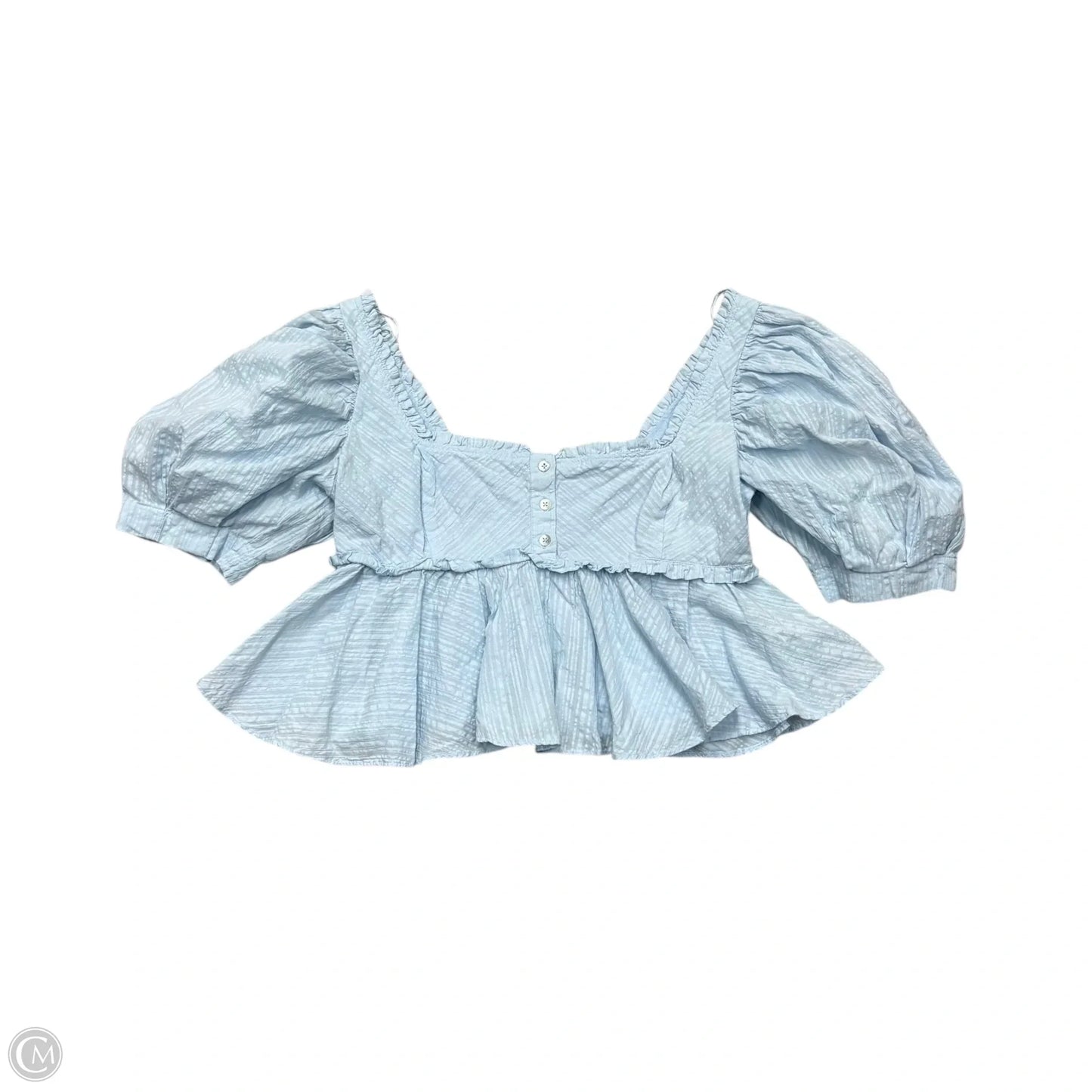 Top Short Sleeve By Free People In Blue, Size: S