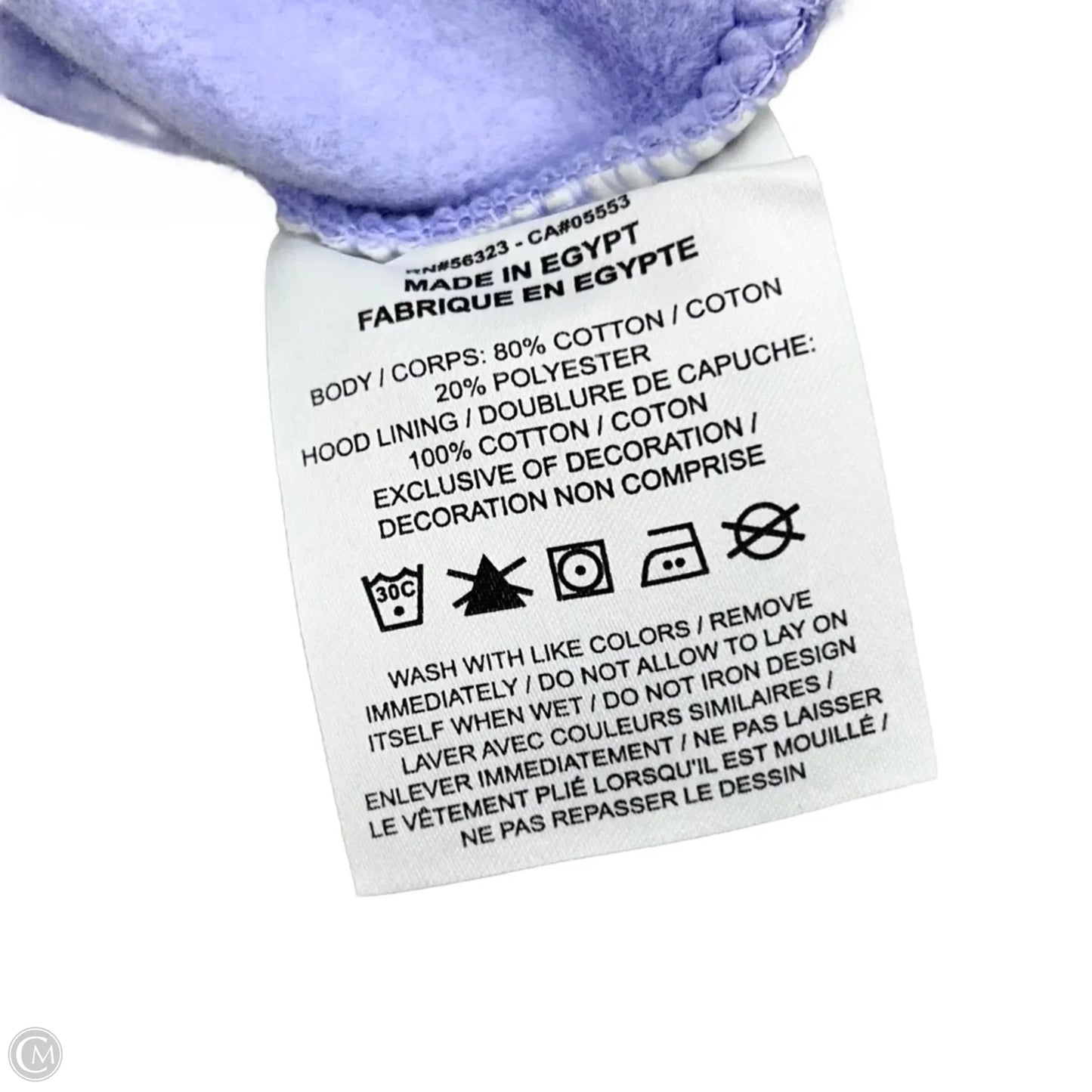 Sweatshirt Hoodie By Nike In Purple, Size: S