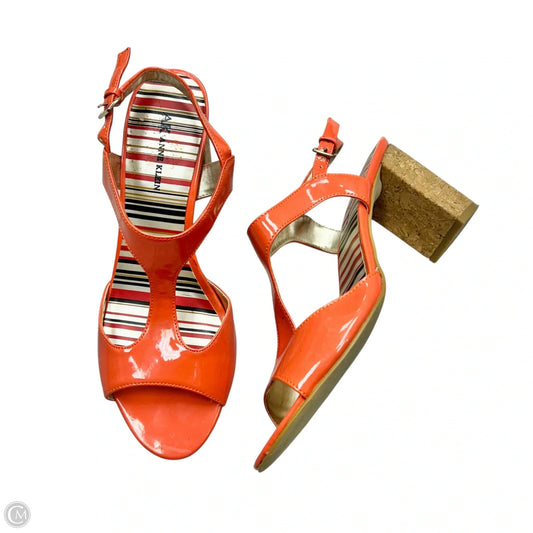 Shoes Heels Block By Anne Klein In Orange, Size: 8.5