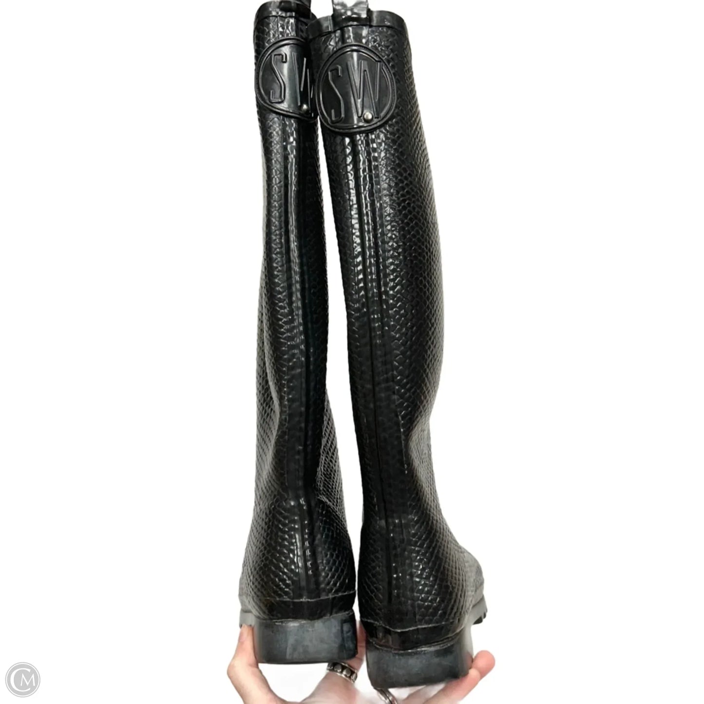 Boots Designer By Stuart Weitzman In Black, Size: 7