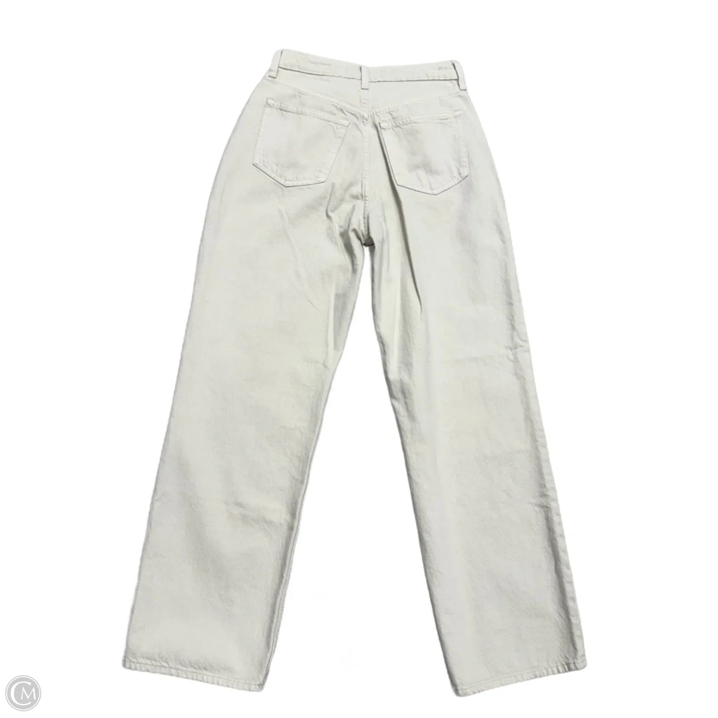 Jeans Straight By Abercrombie And Fitch In Cream, Size: 2
