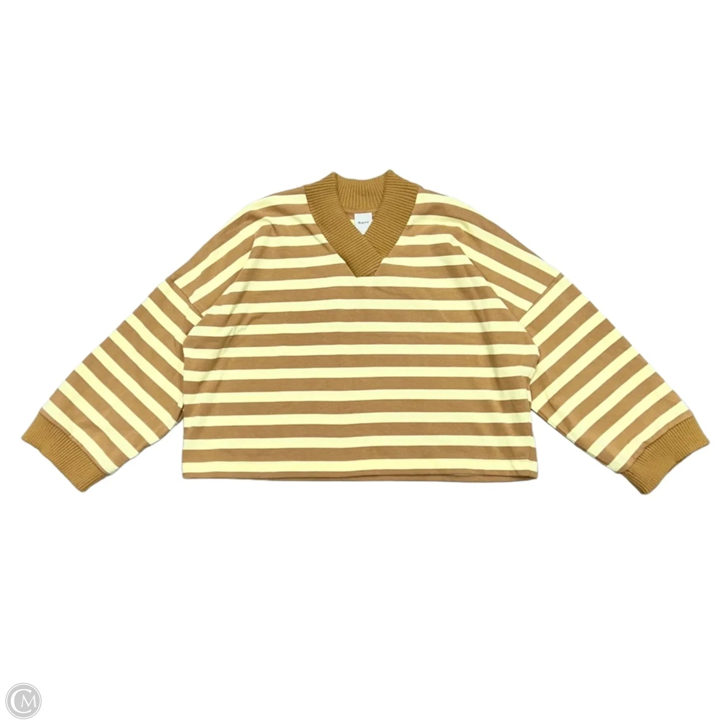 Top Long Sleeve By Maeve In Striped Pattern, Size: Xl