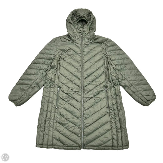 Coat Puffer & Quilted By Michael By Michael Kors In Green, Size: 1x
