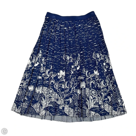 Skirt Maxi By Anthropologie In Blue & White, Size: Xl