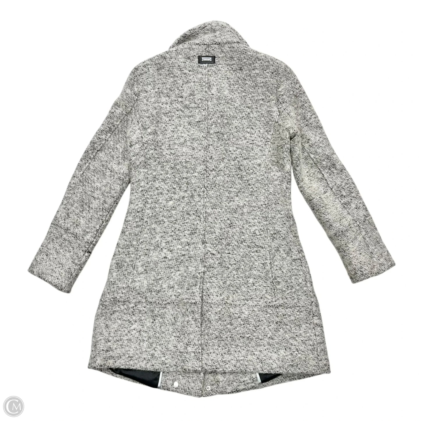 Coat Wool By Calvin Klein In Grey, Size: S
