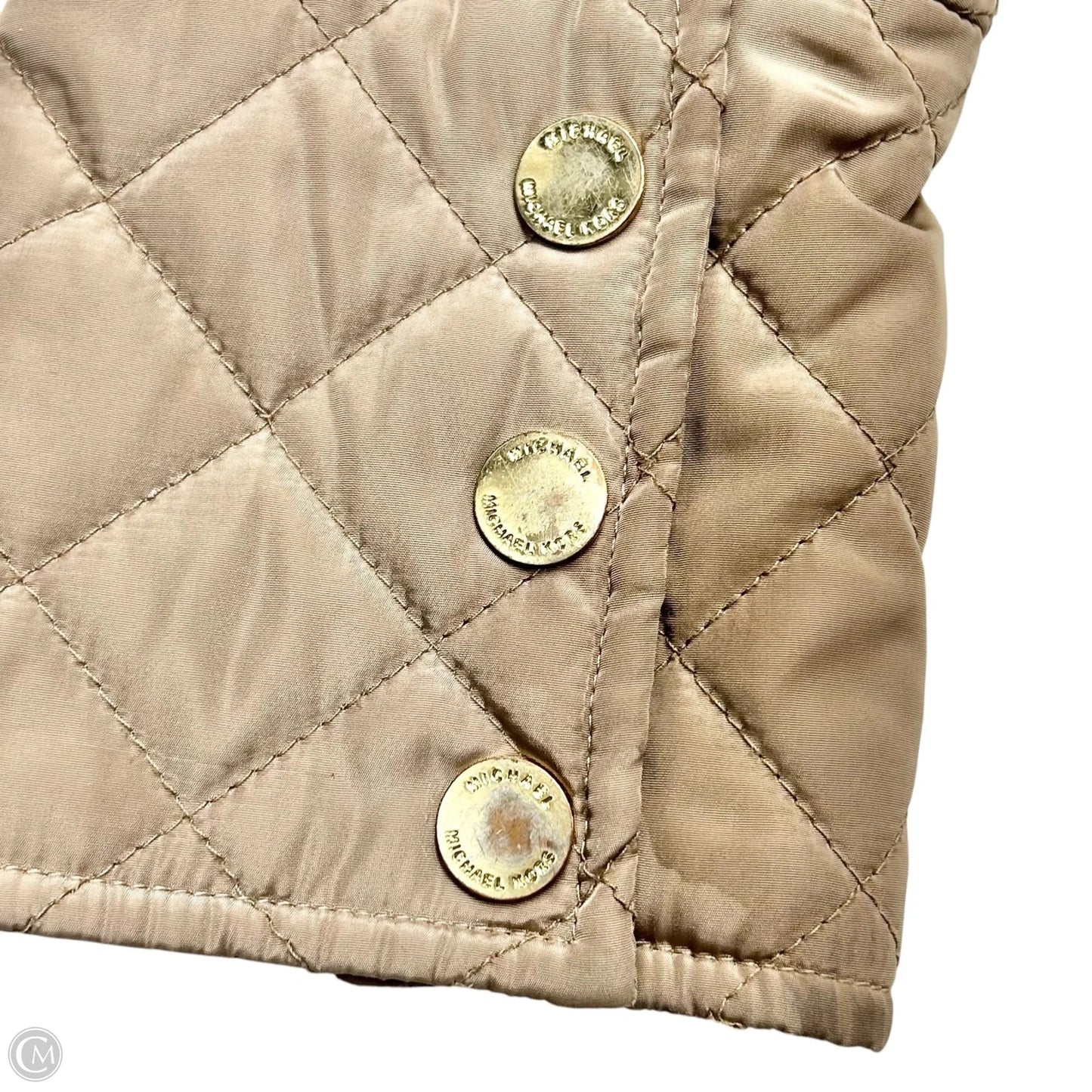 Coat Puffer & Quilted By Michael By Michael Kors In Beige, Size: M