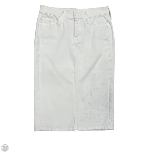 Skirt Midi By Mother In White Denim, Size: 4