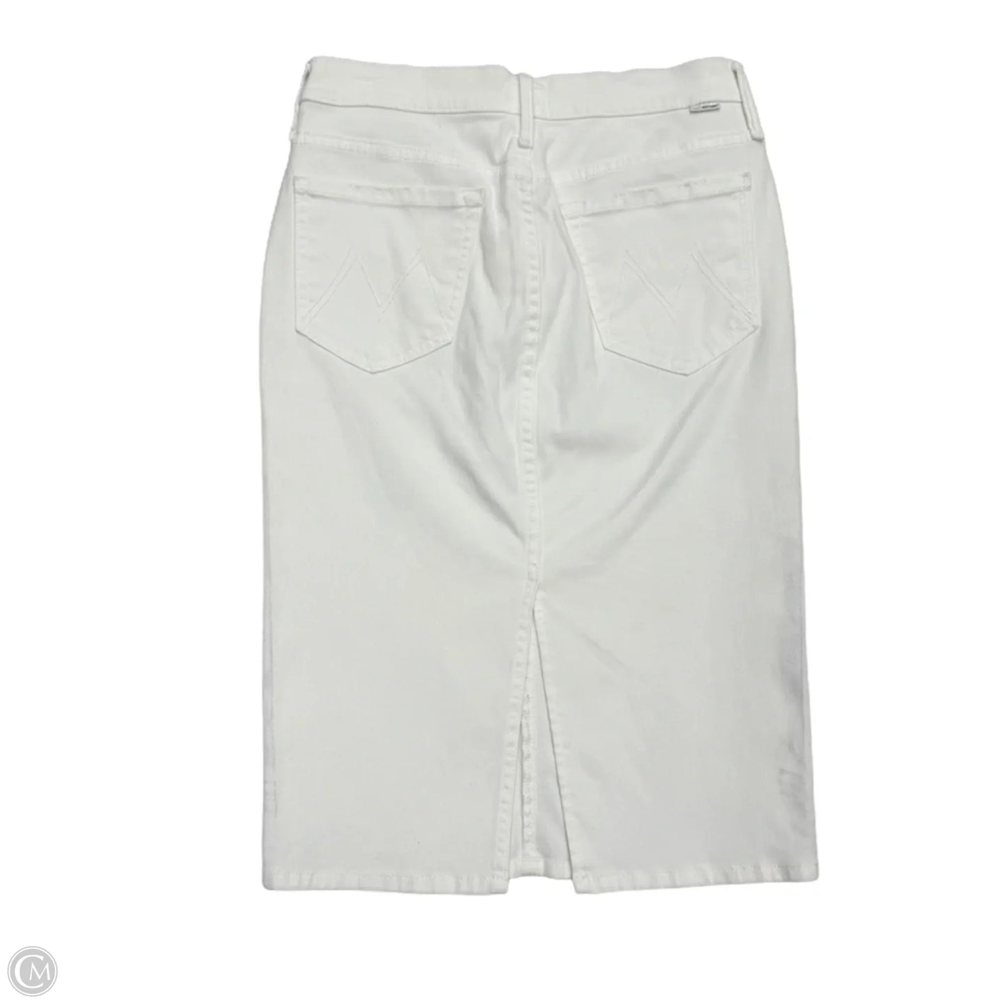 Skirt Midi By Mother In White Denim, Size: 4