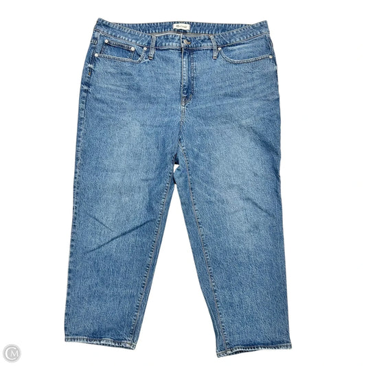 Jeans Straight By Madewell In Blue Denim, Size: 20