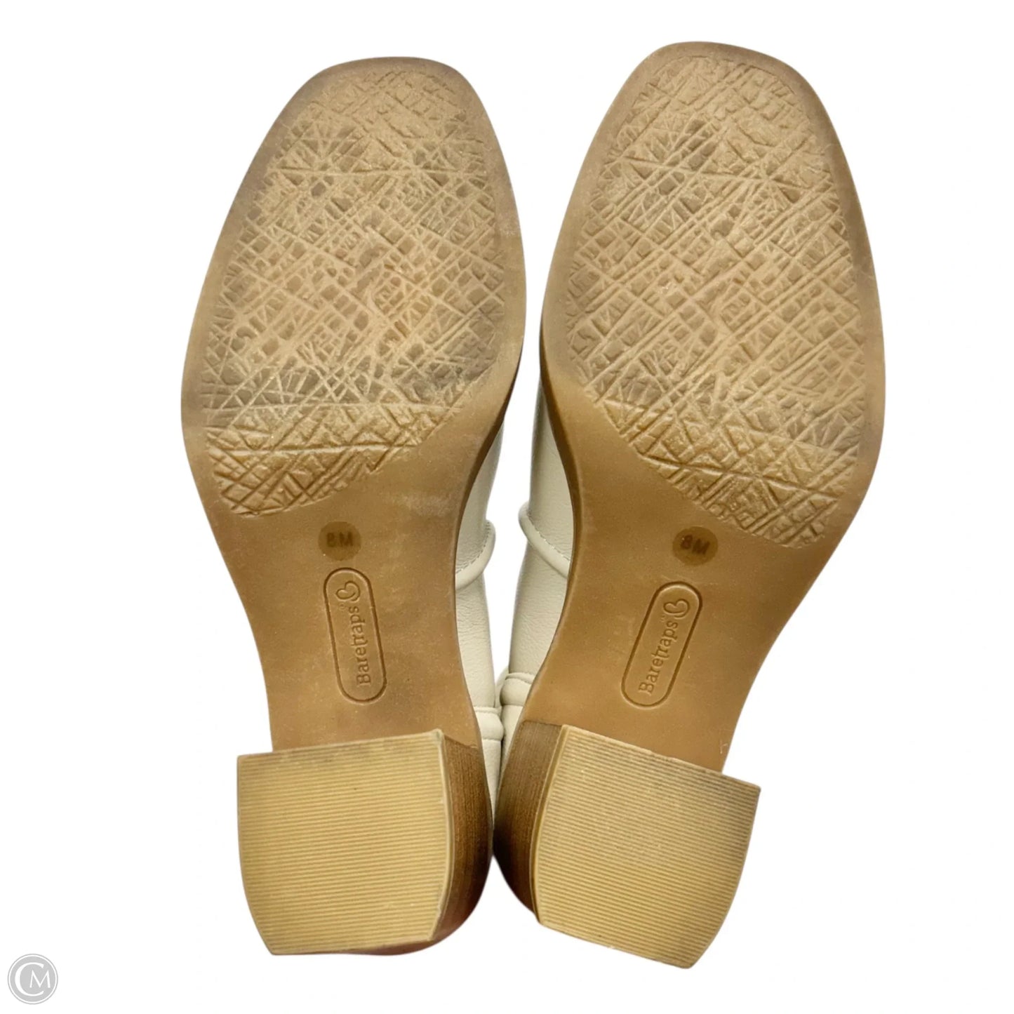 Boots Mid-calf Heels By Bare Traps In White, Size: 8