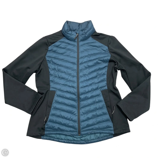 Jacket Puffer & Quilted By 32 Degrees In Black & Blue, Size: L