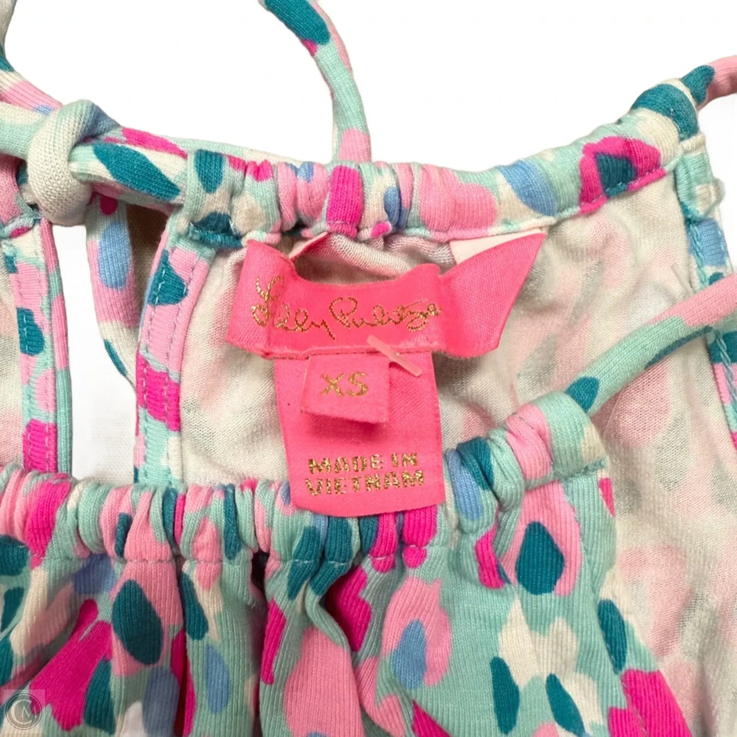 Romper Designer By Lilly Pulitzer In Blue & Pink, Size: Xs