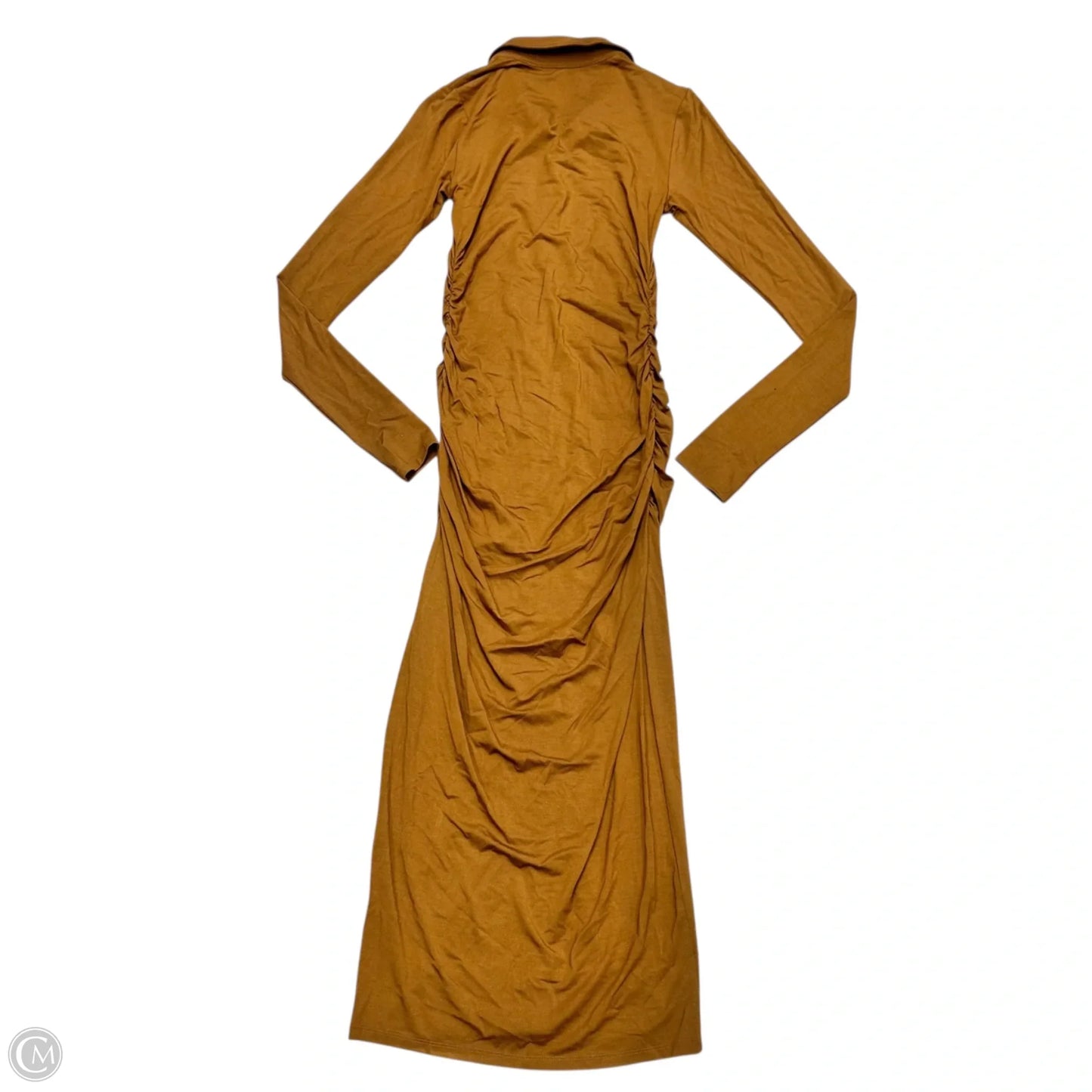 Dress Casual Maxi By Good American In Brown, Size: Xs