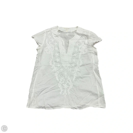 Top Short Sleeve Designer By Lilly Pulitzer In White, Size: S
