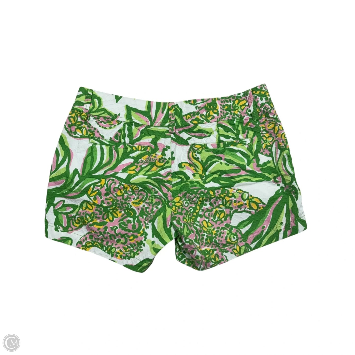 Shorts Designer By Lilly Pulitzer In Green & White, Size: 4