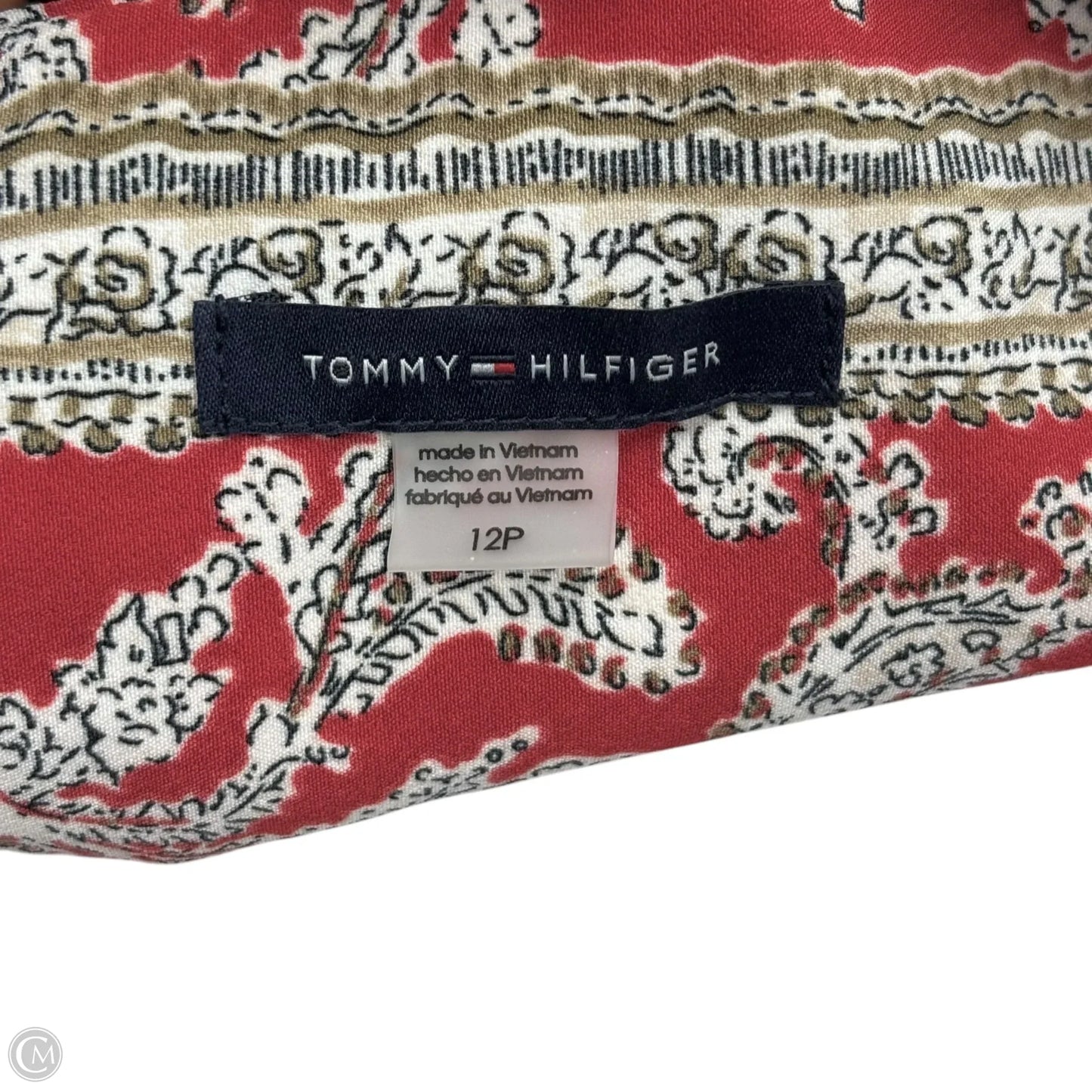 Dress Casual Short By Tommy Hilfiger In Red & White, Size: Lp