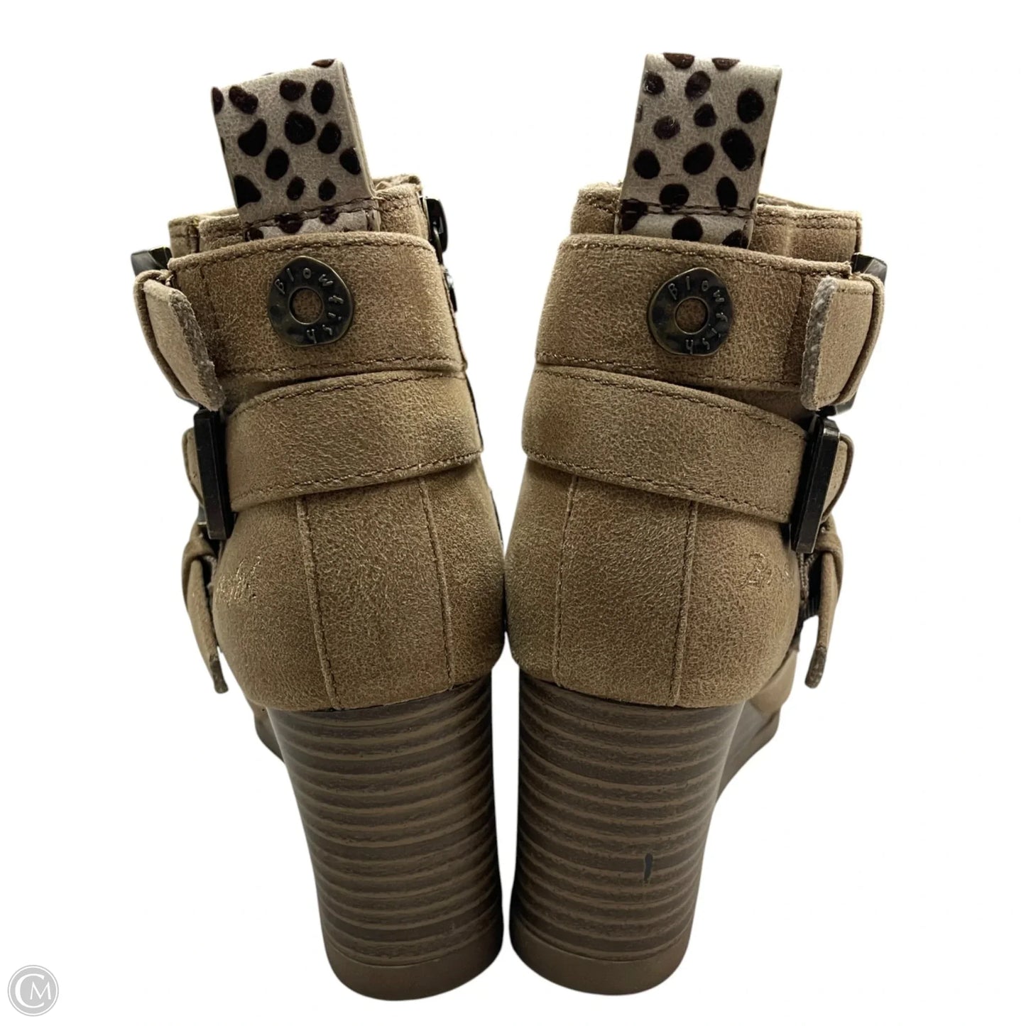 Boots Ankle Heels By Blowfish In Tan, Size: 7
