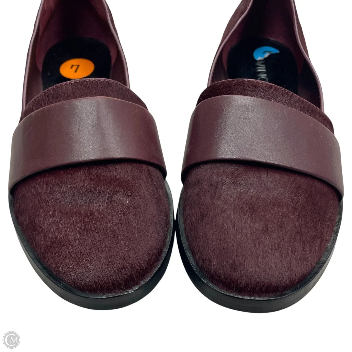 Shoes Flats By Vince In Maroon, Size: 7