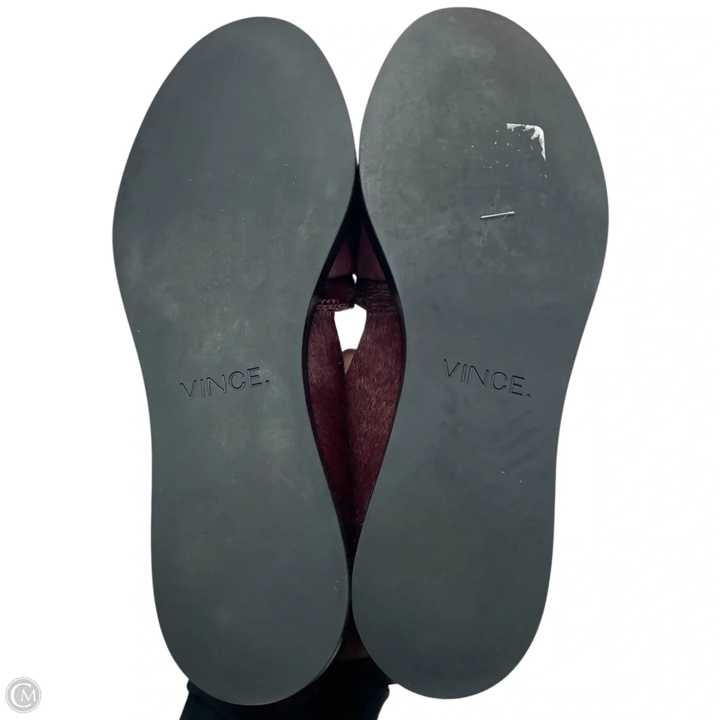 Shoes Flats By Vince In Maroon, Size: 7